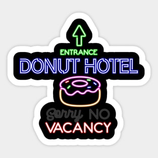 Donut Hotel Sticker